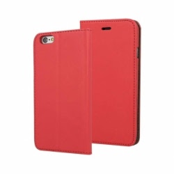 Husa SAMSUNG Galaxy J6 2018 - Magnet Piele (Rosu)