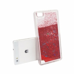 Husa SAMSUNG Galaxy J6 2018 - Glitter Lichid (Rosu)