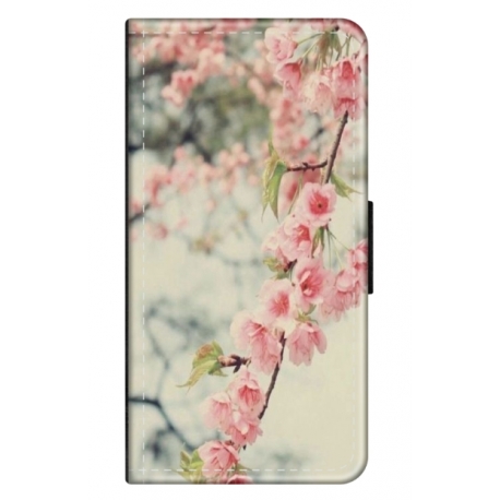 Husa personalizata tip carte HQPrint pentru Xiaomi Redmi 9, model Flowers 18, multicolor, S1D1M0245