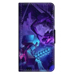 Husa personalizata tip carte HQPrint pentru Xiaomi Redmi 9, model Ender Dragon, multicolor, S1D1M0304