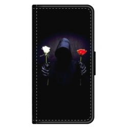 Husa personalizata tip carte HQPrint pentru Xiaomi Redmi 9, model Choose Rose, multicolor, S1D1M0343