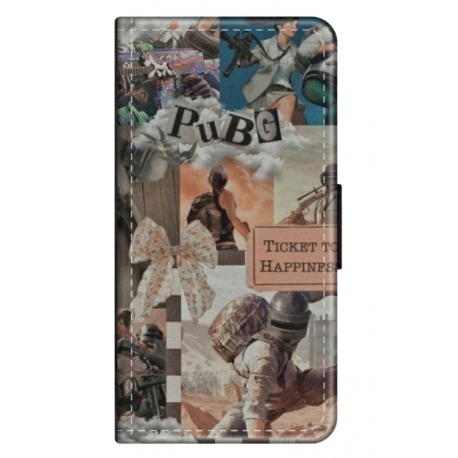 Husa personalizata tip carte HQPrint pentru Xiaomi Redmi 9, model PUBG 2, multicolor, S1D1M0363