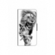 Husa personalizata tip carte HQPrint pentru Xiaomi Redmi 10, model Lion 3, multicolor, S1D1M0118