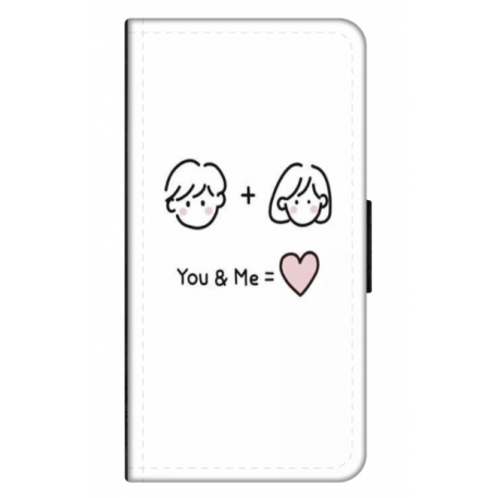 Husa personalizata tip carte HQPrint pentru Xiaomi Redmi 10X, model You and Me, multicolor, S1D1M0274