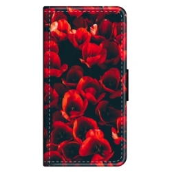 Husa personalizata tip carte HQPrint pentru Xiaomi Redmi 10X, model Flowers 24, multicolor, S1D1M0386