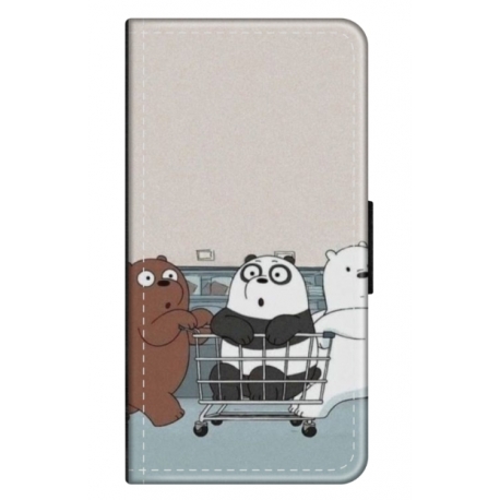 Husa personalizata tip carte HQPrint pentru Xiaomi Redmi 12C, model Bears 1, multicolor, S1D1M0003