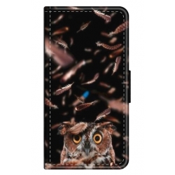 Husa personalizata tip carte HQPrint pentru Xiaomi Redmi 12T Pro, model Owl, multicolor, S1D1M0334