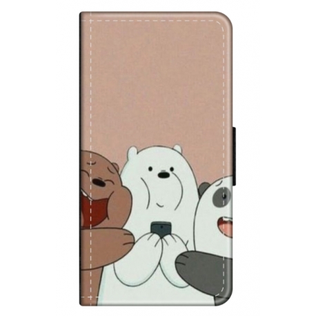 Husa personalizata tip carte HQPrint pentru Xiaomi Redmi A2, model Bears 2, multicolor, S1D1M0089