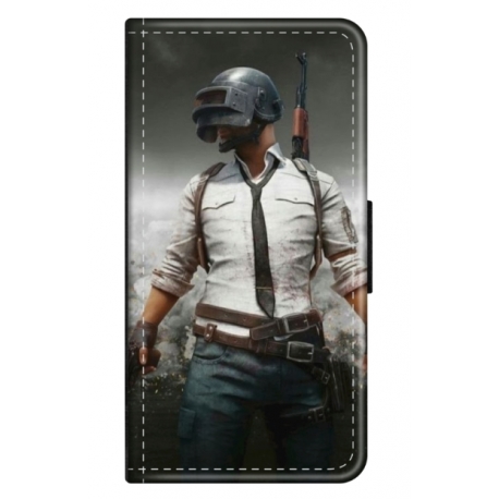Husa personalizata tip carte HQPrint pentru Xiaomi Redmi Note 8T, model PUBG 1, multicolor, S1D1M0214