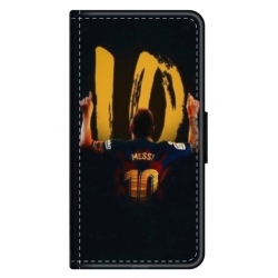Husa personalizata tip carte HQPrint pentru Xiaomi Redmi Note 9 5G, model Messi 2, multicolor, S1D1M0134