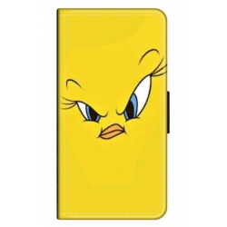 Husa personalizata tip carte HQPrint pentru Xiaomi Redmi Note 9 5G, model Looney Tunes 1, multicolor, S1D1M0225