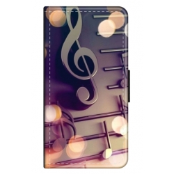 Husa personalizata tip carte HQPrint pentru Xiaomi Redmi Note 9 5G, model Notes, multicolor, S1D1M0328