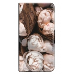 Husa personalizata tip carte HQPrint pentru Xiaomi Redmi Note 9 Pro Max, model Flowers 6, multicolor, S1D1M0139