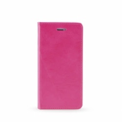 Husa SAMSUNG Galaxy J3 2016 - Magnet Piele (Roz)