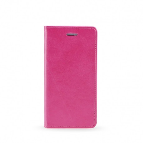 Husa SAMSUNG Galaxy J3 2016 - Magnet Piele (Roz)