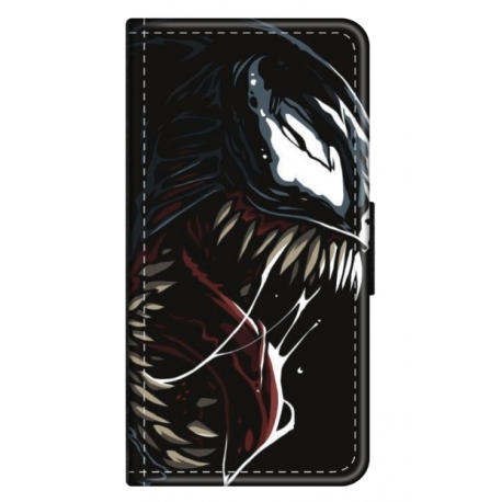 Husa personalizata tip carte HQPrint pentru Xiaomi Redmi Note 9 Pro, model Venom 2, multicolor, S1D1M0387