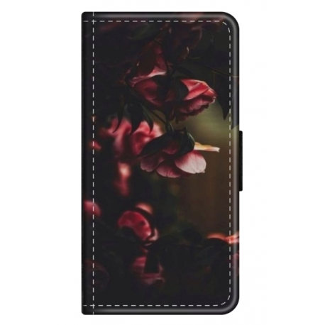 Husa personalizata tip carte HQPrint pentru Xiaomi Redmi Note 9S, model Flowers 20, multicolor, S1D1M0344