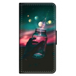 Husa personalizata tip carte HQPrint pentru Xiaomi Redmi Note 9S, model Colorful 10, multicolor, S1D1M0369