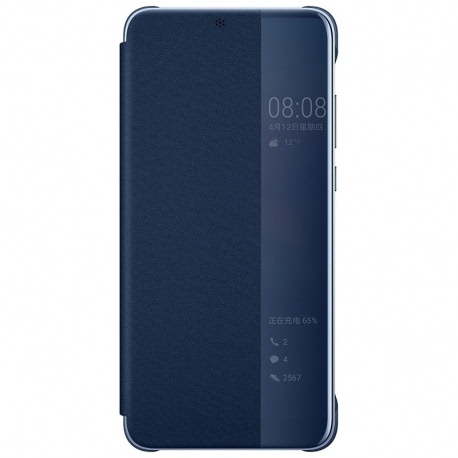 Husa Originala HUAWEI P20 Lite - Flip Cover View (Albastru)