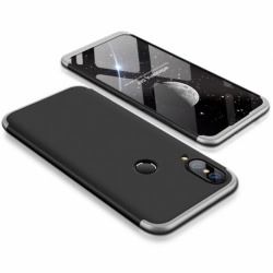 Husa HUAWEI P20 Lite - 360 Grade (Negru cu Argintiu)