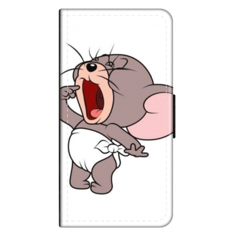Husa personalizata tip carte HQPrint pentru Xiaomi Redmi Note 9T 5G, model Tom and Jerry 3, multicolor, S1D1M0207