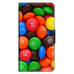 Husa personalizata tip carte HQPrint pentru Xiaomi Redmi Note 9T 5G, model MandM, multicolor, S1D1M0257