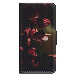 Husa personalizata tip carte HQPrint pentru Xiaomi Redmi Note 9T 5G, model Flowers 20, multicolor, S1D1M0344