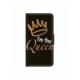 Husa personalizata tip carte HQPrint pentru Xiaomi Redmi Note 10, model Im the Queen, multicolor, S1D1M0101