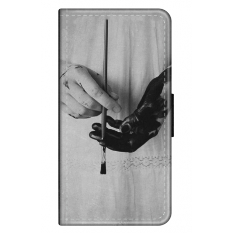 Husa personalizata tip carte HQPrint pentru Xiaomi Redmi Note 11, model Black Paint, multicolor, S1D1M0336