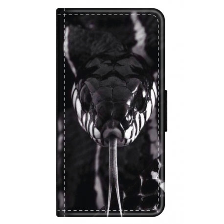 Husa personalizata tip carte HQPrint pentru Xiaomi Redmi Note 11, model Snake, multicolor, S1D1M0378