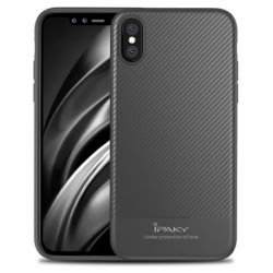 Husa APPLE iPhone X - iPaky Carbon (Gri)