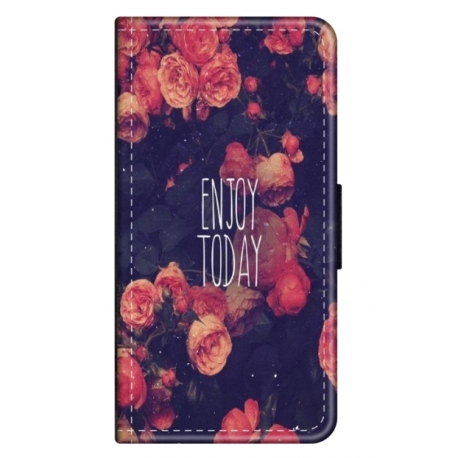 Husa personalizata tip carte HQPrint pentru Xiaomi Redmi Note 12 Pro Plus 5G, model Enjoy Today, multicolor, S1D1M0037