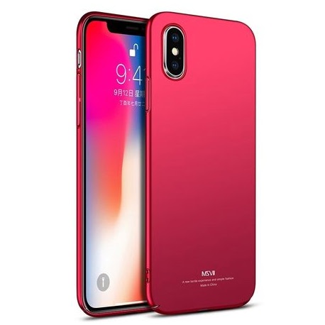 Husa APPLE iPhone X - UltraSlim MSVII (Rosu)