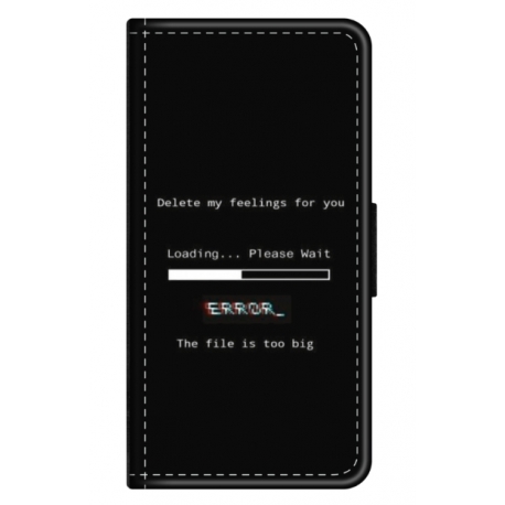 Husa personalizata tip carte HQPrint pentru Oppo A16, model Delete Feelings, multicolor, S1D1M0069