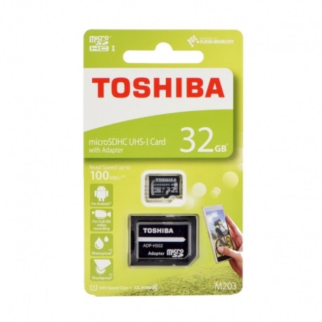 Card MicroSD 32GB + Adaptor (Clasa 10) M203 Toshiba