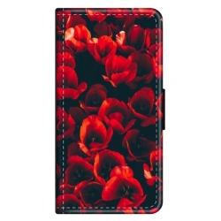 Husa personalizata tip carte HQPrint pentru Oppo A16, model Flowers 24, multicolor, S1D1M0386