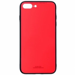 Husa APPLE iPhone 5\5S\SE - Glass (Rosu)
