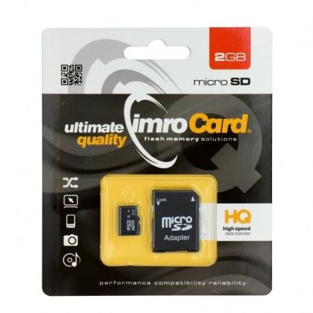 Card MicroSD 2GB + Adaptor IMRO