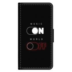 Husa personalizata tip carte HQPrint pentru Oppo A57, model Phone On World Off, multicolor, S1D1M0131