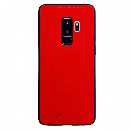 Husa SAMSUNG Galaxy A6 Plus 2018 - Glass (Rosu)
