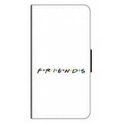 Husa personalizata tip carte HQPrint pentru Oppo A58, model FRIENDS 1, multicolor, S1D1M0043