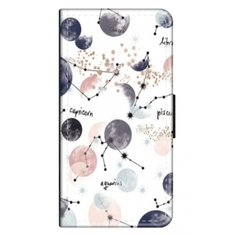 Husa personalizata tip carte HQPrint pentru Oppo A74, model Abstract 6, multicolor, S1D1M0372