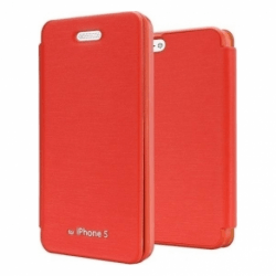 Husa APPLE iPhone 5\5S\SE - Techno Flip (Rosu)