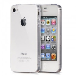 Husa APPLE iPhone 4\4S - Jelly Clear (Transparent) Anti-Ingalbenire