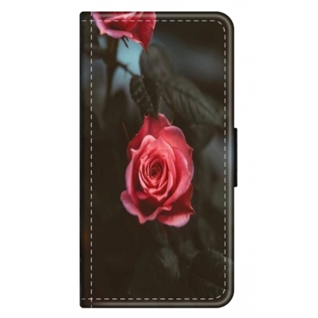 Husa personalizata tip carte HQPrint pentru Huawei Mate 20 Lite, model Flowers 11, multicolor, S1D1M0156
