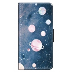 Husa personalizata tip carte HQPrint pentru Huawei Mate 20 Pro, model Solar System, multicolor, S1D1M0313