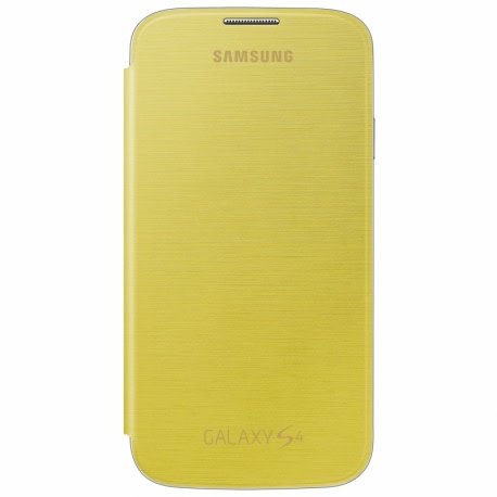 Husa Originala SAMSUNG Galaxy S4 - Flip Cover (Galben)