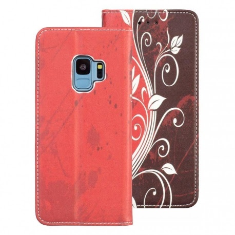 Husa HUAWEI P20 Lite - Decor Book (Rosu)