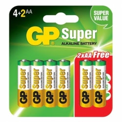 Baterii SuperAlcaline (Tip AA) - Set 6 Bucati (LR6)