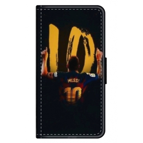 Husa personalizata tip carte HQPrint pentru Huawei P Smart 2019, model Messi 2, multicolor, S1D1M0134